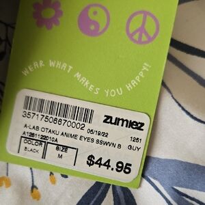 Zumiez A-Lab Otaku Anime Eyes Black Casual Button-Down Shirt
